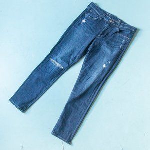 AG Adriano Goldschmied The Stevie Slim Straight Dark Wash Ankle Jeans Sz 29R